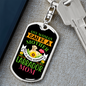 Mother Labrador Mom Keychain Stainless Steel or 18k Gold Dog Tag Keyring-Express Your Love Gifts
