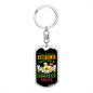 Mother Labrador Mom Keychain Stainless Steel or 18k Gold Dog Tag Keyring-Express Your Love Gifts