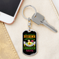 Mother Labrador Mom Keychain Stainless Steel or 18k Gold Dog Tag Keyring-Express Your Love Gifts