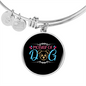 Mother of Dog Puppy Bracelet Stainless Steel or 18k Gold Circle Bangle-Express Your Love Gifts