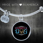 Mother of Dog Puppy Bracelet Stainless Steel or 18k Gold Circle Bangle-Express Your Love Gifts
