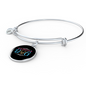 Mother of Dog Puppy Bracelet Stainless Steel or 18k Gold Circle Bangle-Express Your Love Gifts