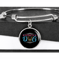 Mother of Dog Puppy Bracelet Stainless Steel or 18k Gold Circle Bangle-Express Your Love Gifts
