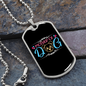 Mother of Dog Puppy Necklace Stainless Steel or 18k Gold Dog Tag 24" Chain-Express Your Love Gifts