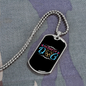 Mother of Dog Puppy Necklace Stainless Steel or 18k Gold Dog Tag 24" Chain-Express Your Love Gifts