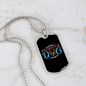Mother of Dog Puppy Necklace Stainless Steel or 18k Gold Dog Tag 24" Chain-Express Your Love Gifts