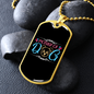 Mother of Dog Puppy Necklace Stainless Steel or 18k Gold Dog Tag 24" Chain-Express Your Love Gifts