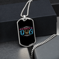 Mother of Dog Puppy Necklace Stainless Steel or 18k Gold Dog Tag 24" Chain-Express Your Love Gifts
