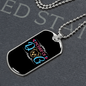 Mother of Dog Puppy Necklace Stainless Steel or 18k Gold Dog Tag 24" Chain-Express Your Love Gifts