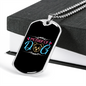 Mother of Dog Puppy Necklace Stainless Steel or 18k Gold Dog Tag 24" Chain-Express Your Love Gifts