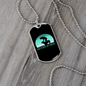 Mother of Dogs Blue Necklace Stainless Steel or 18k Gold Dog Tag 24" Chain-Express Your Love Gifts
