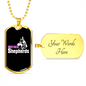 Mother of Shepherds Necklace Stainless Steel or 18k Gold Dog Tag 24" Chain-Express Your Love Gifts
