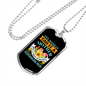Mother Pomeranian Mom Necklace Stainless Steel or 18k Gold Dog Tag 24" Chain-Express Your Love Gifts