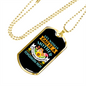 Mother Pomeranian Mom Necklace Stainless Steel or 18k Gold Dog Tag 24" Chain-Express Your Love Gifts