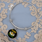 Mother Poodle Mom Bracelet Stainless Steel or 18k Gold Circle Bangle-Express Your Love Gifts