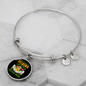Mother Poodle Mom Bracelet Stainless Steel or 18k Gold Circle Bangle-Express Your Love Gifts