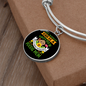 Mother Poodle Mom Bracelet Stainless Steel or 18k Gold Circle Bangle-Express Your Love Gifts