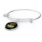Mother Poodle Mom Bracelet Stainless Steel or 18k Gold Circle Bangle-Express Your Love Gifts