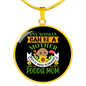 Mother Poodle Mom Circle Necklace Stainless Steel or 18k Gold 18-22"-Express Your Love Gifts