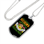 Mother Poodle Mom Necklace Stainless Steel or 18k Gold Dog Tag 24" Chain-Express Your Love Gifts