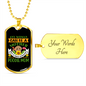 Mother Poodle Mom Necklace Stainless Steel or 18k Gold Dog Tag 24" Chain-Express Your Love Gifts