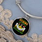 Mother Rottweller Mom Bracelet Stainless Steel or 18k Gold Circle Bangle-Express Your Love Gifts