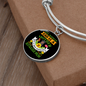 Mother Rottweller Mom Bracelet Stainless Steel or 18k Gold Circle Bangle-Express Your Love Gifts