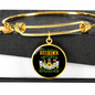 Mother Rottweller Mom Bracelet Stainless Steel or 18k Gold Circle Bangle-Express Your Love Gifts