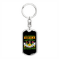 Mother Rottweller Mom Keychain Stainless Steel or 18k Gold Dog Tag Keyring-Express Your Love Gifts