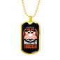 Mother Trucker Dog Tag Stainless Steel or 18k Gold 24" Chain-Express Your Love Gifts
