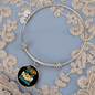 Mother Vizsla Mom Bracelet Stainless Steel or 18k Gold Circle Bangle-Express Your Love Gifts
