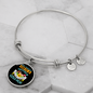 Mother Vizsla Mom Bracelet Stainless Steel or 18k Gold Circle Bangle-Express Your Love Gifts