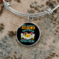 Mother Vizsla Mom Bracelet Stainless Steel or 18k Gold Circle Bangle-Express Your Love Gifts