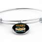 Mother Vizsla Mom Bracelet Stainless Steel or 18k Gold Circle Bangle-Express Your Love Gifts