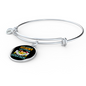 Mother Vizsla Mom Bracelet Stainless Steel or 18k Gold Circle Bangle-Express Your Love Gifts