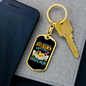 Mother Vizsla Mom Keychain Stainless Steel or 18k Gold Dog Tag Keyring-Express Your Love Gifts