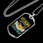 Mother Vizsla Mom Necklace Stainless Steel or 18k Gold Dog Tag 24" Chain-Express Your Love Gifts