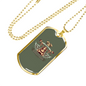 Motorcycle Custom Biker Necklace Stainless Steel or 18k Gold Dog Tag 24"-Express Your Love Gifts