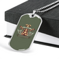 Motorcycle Custom Biker Necklace Stainless Steel or 18k Gold Dog Tag 24"-Express Your Love Gifts
