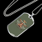 Motorcycle Custom Biker Necklace Stainless Steel or 18k Gold Dog Tag 24"-Express Your Love Gifts