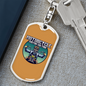 Motorcycle Custom Culture Biker Keychain Stainless Steel or 18k Gold Dog Tag Keyring-Express Your Love Gifts