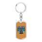 Motorcycle Custom Culture Biker Keychain Stainless Steel or 18k Gold Dog Tag Keyring-Express Your Love Gifts