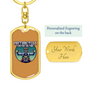 Motorcycle Custom Culture Biker Keychain Stainless Steel or 18k Gold Dog Tag Keyring-Express Your Love Gifts