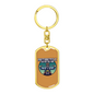 Motorcycle Custom Culture Biker Keychain Stainless Steel or 18k Gold Dog Tag Keyring-Express Your Love Gifts