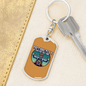 Motorcycle Custom Culture Biker Keychain Stainless Steel or 18k Gold Dog Tag Keyring-Express Your Love Gifts