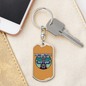 Motorcycle Custom Culture Biker Keychain Stainless Steel or 18k Gold Dog Tag Keyring-Express Your Love Gifts