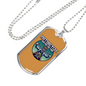 Motorcycle Custom Culture Biker Necklace Stainless Steel or 18k Gold Dog Tag 24"-Express Your Love Gifts