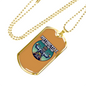 Motorcycle Custom Culture Biker Necklace Stainless Steel or 18k Gold Dog Tag 24"-Express Your Love Gifts