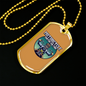 Motorcycle Custom Culture Biker Necklace Stainless Steel or 18k Gold Dog Tag 24"-Express Your Love Gifts