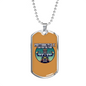 Motorcycle Custom Culture Biker Necklace Stainless Steel or 18k Gold Dog Tag 24"-Express Your Love Gifts